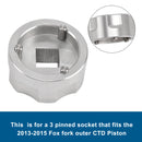 Fork Socket Tool for Fox CTD 3 pin outer piston removal-- 398-00-504
