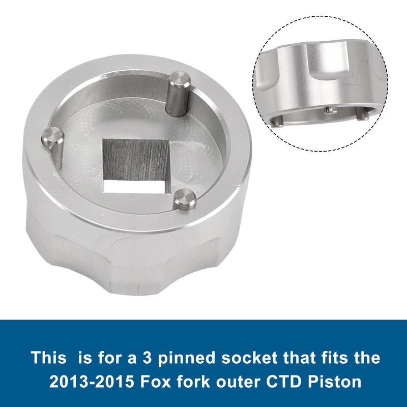 Fork Socket Tool for Fox CTD 3 pin outer piston removal-- 398-00-504