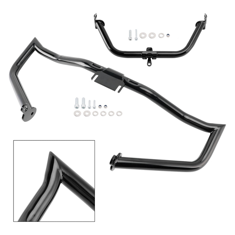 Engine Guard Crash Bar Frame Protector Bumper Chromea For Touring Glide 14-22 ChromeC