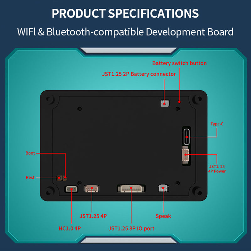 ESP32 S3 Development Board Smart Touch Screen Built-In Firmware WIFI Bluetooth