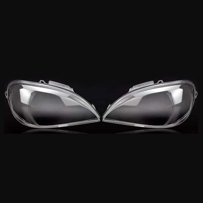2PCS Front Headlight Glass Clear For Mercedes Benz ML-Class W163 2002-2005