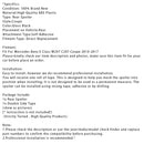 Gloss Black Rear Spoiler For Mercedes-Benz E-Class W207 10-17 Coupe