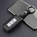 Leather Silicone Car Key Case Cover With Buckle For Mitsubishi