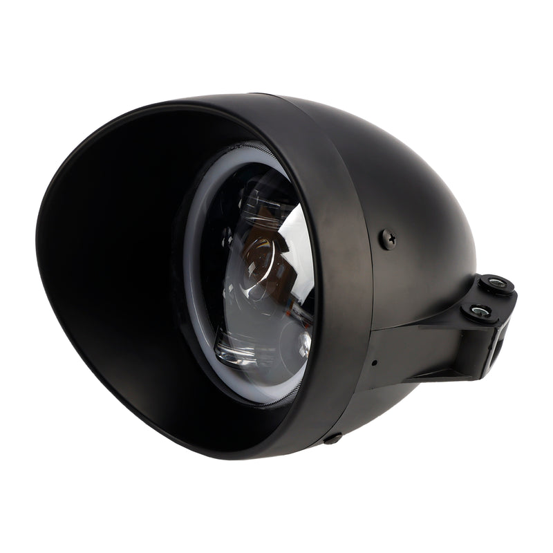 5.75" Headlight Lamp Spotlight Universal 9-Bulbs Fits For Motorcycle Chrome