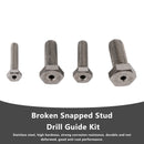 Stainless Steel M6 & M8 & M10 & M12 Broken Snapped Stud Drill Guide Kit 4PCS