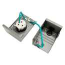 RV 50 Amp Power Inlet Box Outdoor Receptacle 3 Prong Locking Plug with LED Light