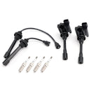 2000-2008 For Mitsubishi Eclipse 2.4L L4 2x Ignition Coil+2x Wires+4x Plugs UF295 C1257