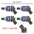 1993-1999 Subaru Impreza WRX GC8 4Pcs Fuel Injector 16611-AA100