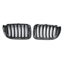 BMW X3 X4 F25 F26 2014-2017 Gloss Black Front Bumper Kidney Grill Grille