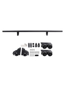 Rolling Library Sliding Ladder Hardware Kit with Brake 3.3FT Round Tube