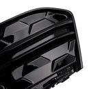 2PCS Front Bumper Fog Light Grille Trim Fit Audi A6L C8PA 2023+ Black