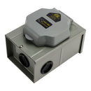 RV 50 Amp Power Inlet Box Outdoor Receptacle 3 Prong Locking Plug with LED Light