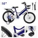 16"/18" Kids Bike for Boys and Girls with auxiliary wheels & Rack & Basket