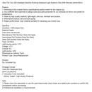 Ultra Thin Car LED Headlight Daytime Running Iridescent Light Eyebrow Strip With Remote control 60cm