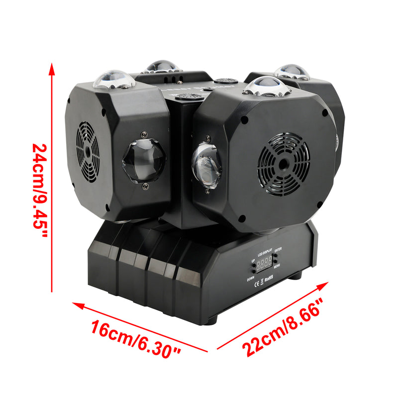 200W 16 LED Laser Moving Head RGBW Stage Light DMX Spotlight Lighting Effect