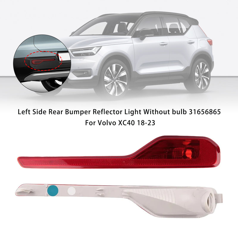 Left Side Rear Bumper Reflector Light Without bulb 31656865 For Volvo XC40 18-23