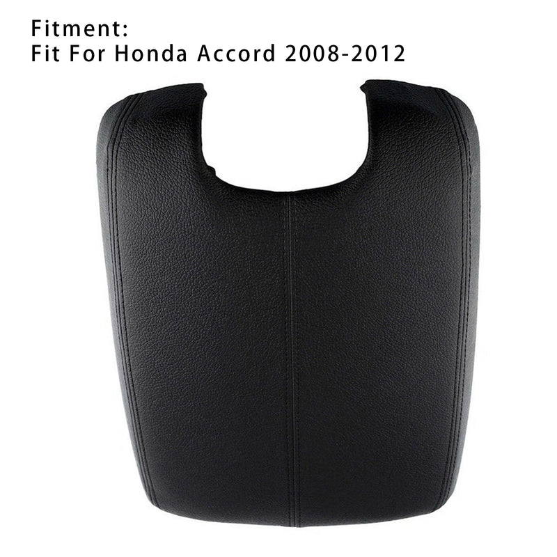 Black Leather Armrest Centre Console Lid For Honda Accord 2008-2012