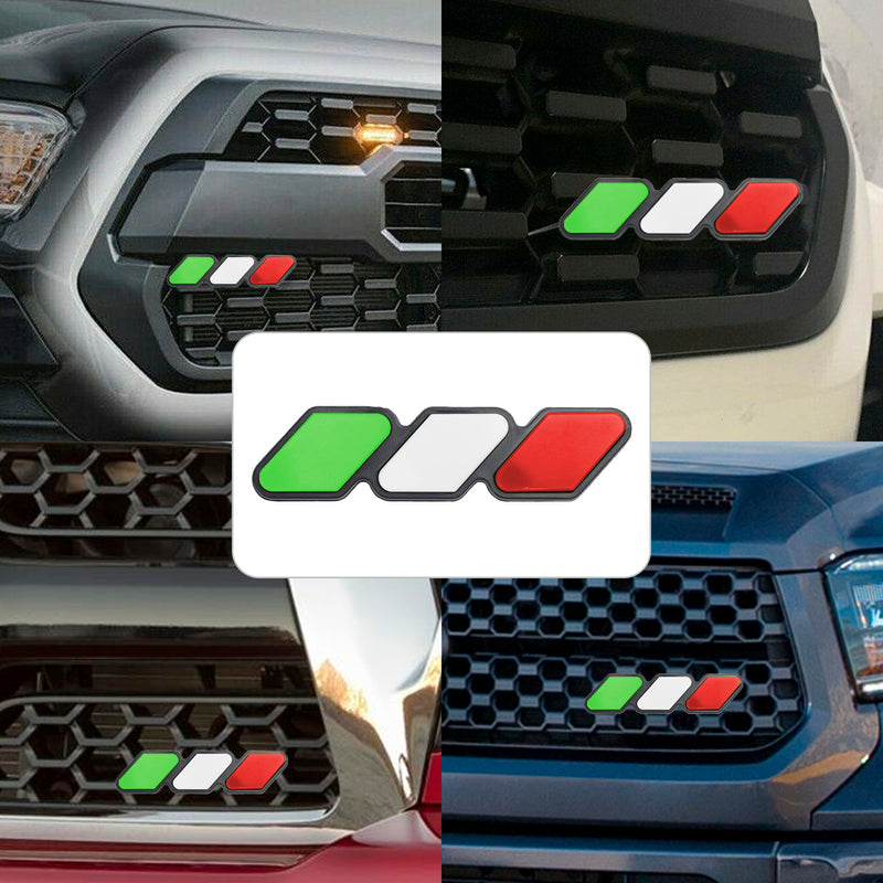 Tri-Color Grille Badge Emblem Car Accessories for Toyota Tacoma TRD Tundra RAV4