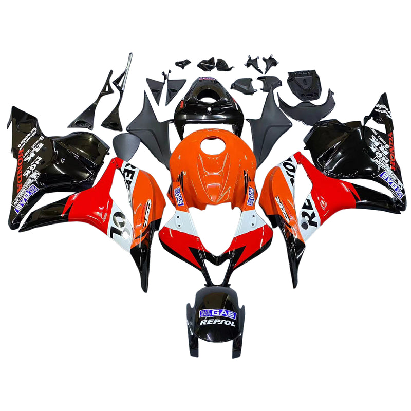 Fairings 2009-2012 Honda CBR 600 RR Black & Orange Repsol Racing Generic