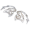 2x Hellcat Fender Side Emblem Badge Decal for SRT Hellcat Silver