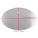 DIY Universal Motorcycle License Plate Aluminum Custom Oval Number Plate