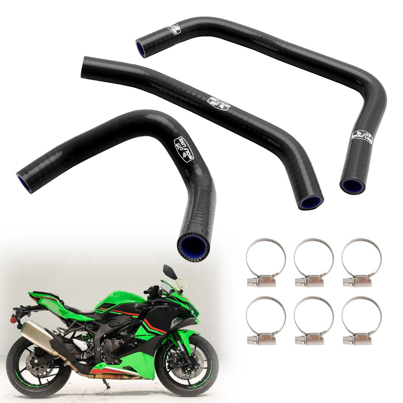 Silicone Radiator coolant Hose kit For Kawasaki ZX4R ZX-4RR 2023-2024