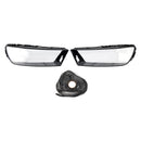 2016-2019 For Audi Q7 Pair Car Headlight Lens Cover LH+RH Lampshade Shell Glue