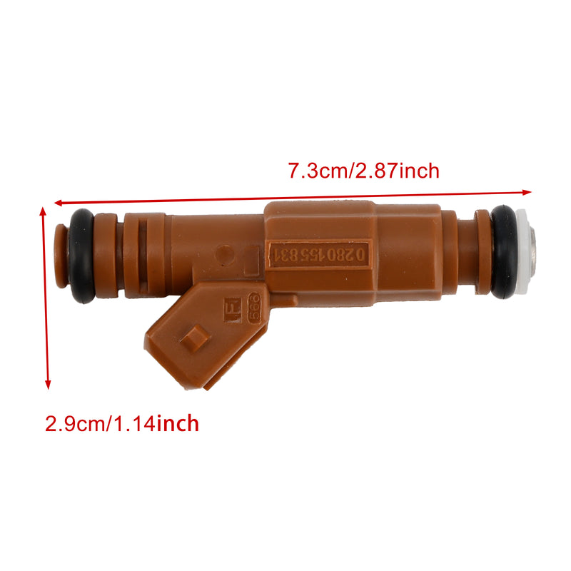5PCS Fuel Injector 0280155831 Fit Volvo S60 S80 C70 XC90 2.4L 2.5L 1998-2009