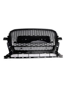 Gloss Black Front Honeycomb Bumper Grille Grill Fit Audi Q5 2013-2017