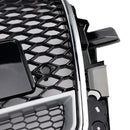 Chrome/Black Front Honeycomb Bumper Grille Grill Fit Audi Q5 2013-2017