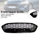 ST Style Gloss Black Mesh Front Bumper Grill Fit Ford Focus MK4 2018-2021
