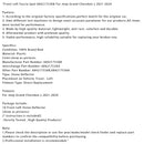 Front Left Fascia Spat 68421753AB For Jeep Grand Cherokee L 2021-2024