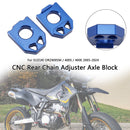 CNC Rear Chain Adjuster Axle Block For SUZUKI DRZ400SM 400S 400E 2005-2024