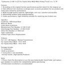 Carburetor 21100-31225 For Toyota Hilux RN20 RN25 Pickup Truck 1.6 L 72-78