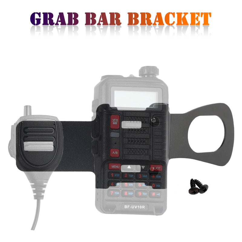 Handheld Radio Grab Bar Mount Mic Mount Holder Fit for Wrangler JK and JL