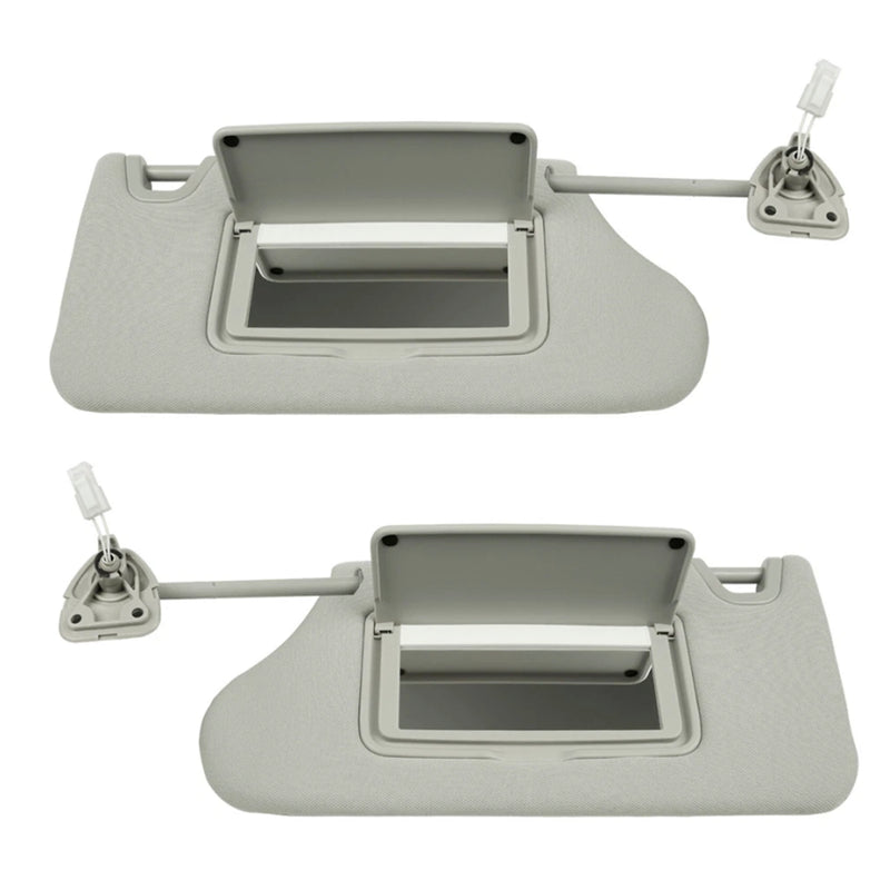 2PCS Gray Sun Visor Left & Right 96401-3TA2A 96400-3TA2A For Nissan Altima 2013-2018