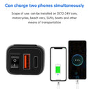 Motorcycle USB Super Fast Charging Handlebar Holder PD+QC3.0 Tpye-C Mobile Phone