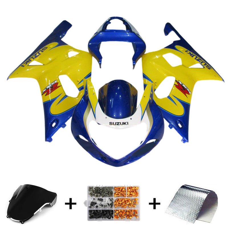 Amotopart Suzuki GSXR1000 2000-2002 K1 K2 Fairing Kit Bodywork Plastic ABS