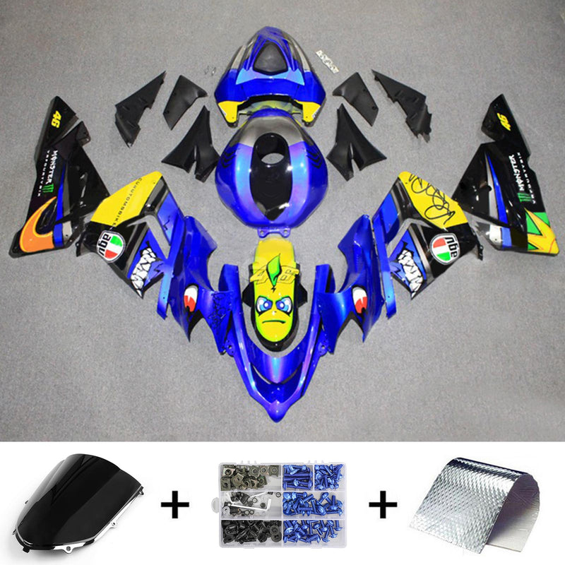 Amotopart Kawasaki ZX10R 2004-2005 Fairing Kit Bodywork Plastic ABS