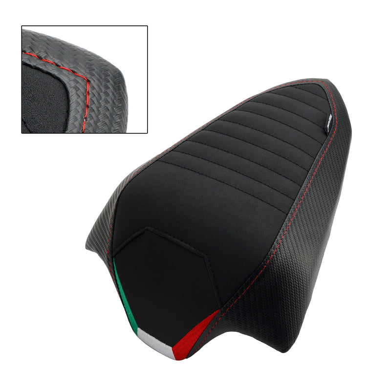 Rear Seat Passenger Cushion Flat Pu Fit For DU Streetfighter V2 2022-2023 grid carbon