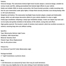 2PCS Watermelon Under Glow Frame Bracket Universal Clamp Style Mount For Truck