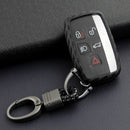 Leather Silicone Car Key Case Cover With Buckle For Range Rover