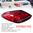 Left LED Rear Tail Light Brake Lamp For Mercedes Benz C-Class W205 2019-2021 2059067103 2059067203