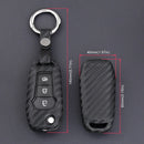 Leather Silicone Car Key Case Cover With Buckle For Ford