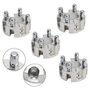 Yamaha Club Car Ezgo 2" Wheel Spacers Kit Cable Golf Carts Lug Nuts Silver