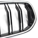 Double Slat Black Front Kidney Grill Grille Fit BMW 6 Series G32 2020-2025