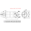 Hydraulic Motor 104-1143-006 104-1143 For Eaton Char-Lynn 2000 Series Black