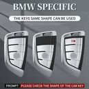 Aluminum Alloy TPU Black Car Key Case Cover With Buckle For BMW x3 x1 x5