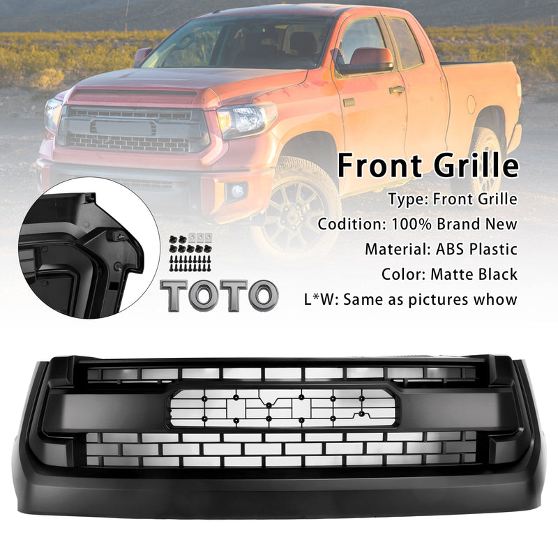 Matte Black Honeycomb Front Grill Grille Fit Toyota Tundra 2014-2018 TRD PRO
