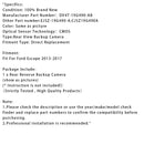 Rear Reverse Backup Camera Park Assist For Ford Escape 2013-2017 DV4T-19G490-AB